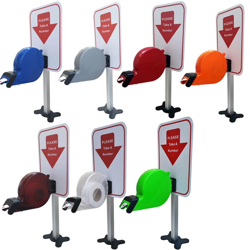 Ycall Colorful Turn O Matic Please Take A Number Ticket Dispenser Machine for Queue Management System
