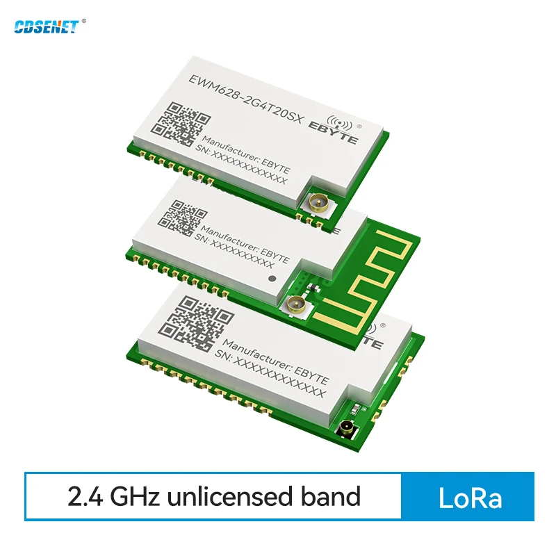 2.4G Lora Wireless Module Full Duplex Automatic Frequency Hopping CDSENET EWM628 Series Relay Networking 12-27dbm LBT RSSI HEX