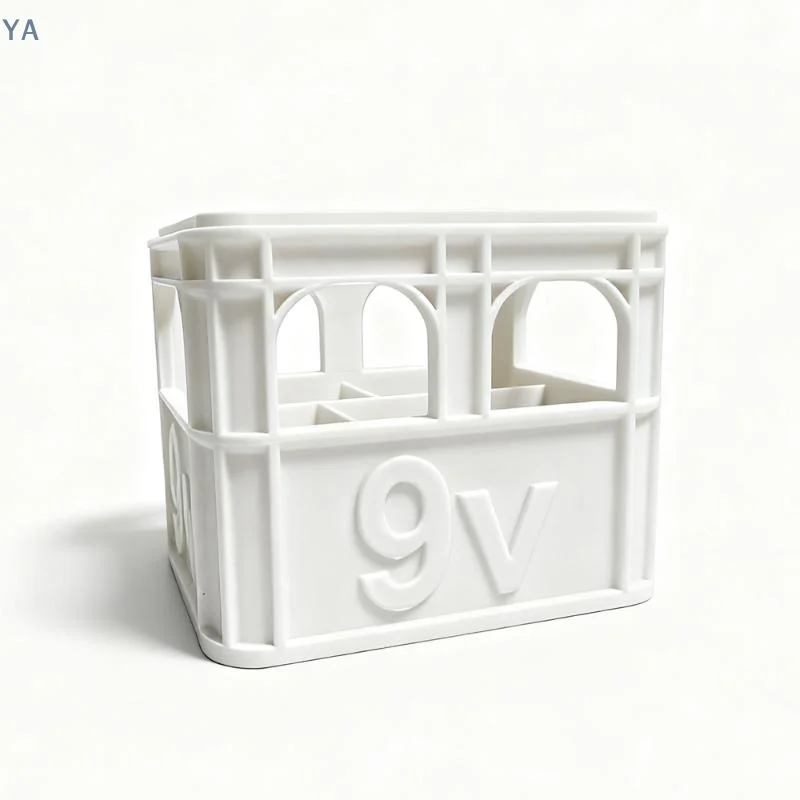 Caja de Almacenamiento de Baterías Impresa en 3D, Caja de Cerveza DIY No. [YA] 5 Aa No. Cesta de Almacenamiento Apilable para 7 Baterías Aaa 18650, Caja de Almacenamiento