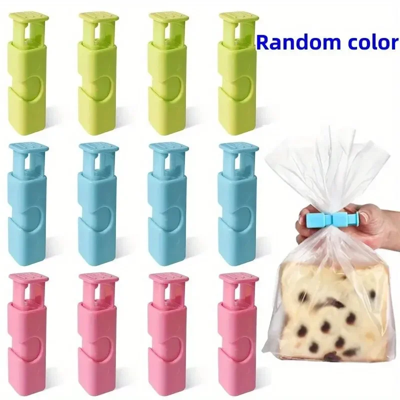 10pcs Food Sealing Clips, Snack Bag Clips, Moisture-proof Fresh-keeping Clips, Plastic Bag Sealing Clips Food Packaging