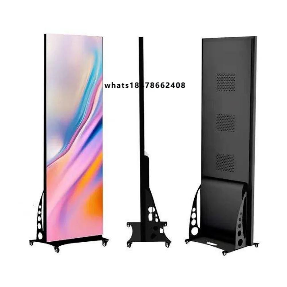 Hot-selling foldable full-color LED poster screen WiFi control high-resolution anti-glare aluminum alloy commercial display
