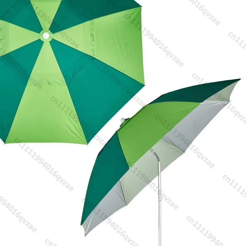 Outdoor Fishing Umbrella Camping Double Layer Beach Umbrella Sunscreen Waterproof Garden Umbrella