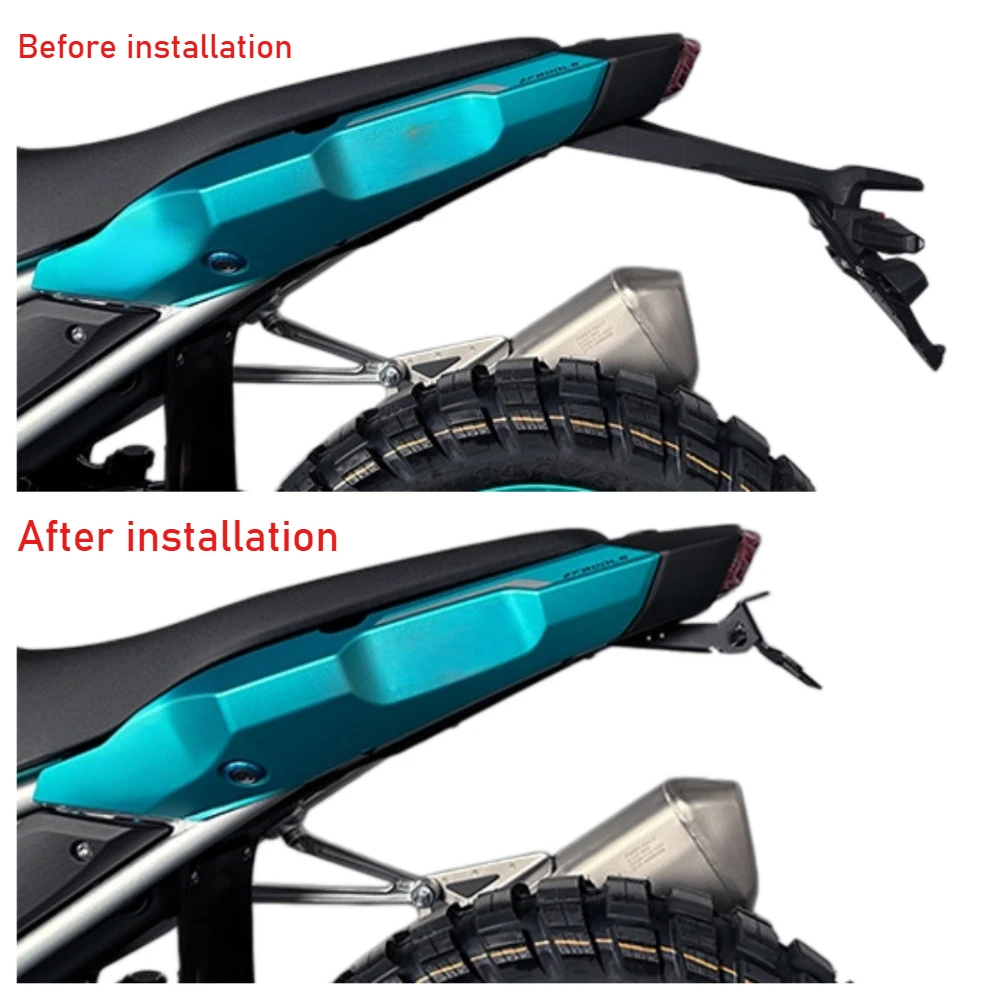 For KOVE 800 RALLY 2024 2025 2026  Motorycle License Plate Bracket Rear Tail Tidy Fender Eliminator Registration Holder