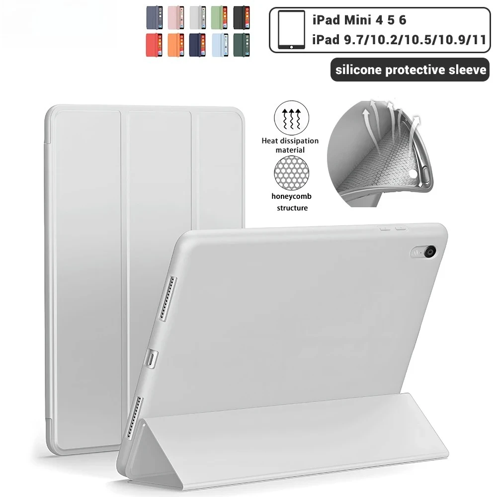

For iPad Case For iPad 10th Gen Pro 12.9 4th 5th 6th Pro 11 2nd 3rd 4th Air 4 5 10.9 iPad 10.2 7th 8th 9th 10.5 9.7 mini 6 Cover