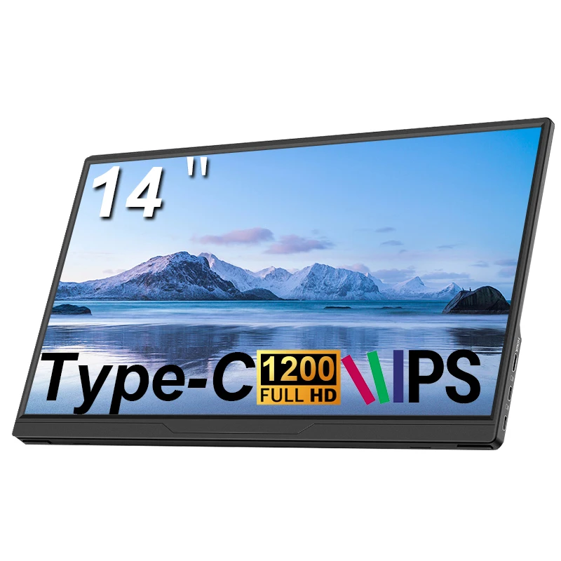 LANLIPU 14/15.6/16inch  Portable Monitor 1920*1200 Gaming Laptop Display with Type C Mini HDMI For PS/Steam/Deck/Switch/PC/Mac