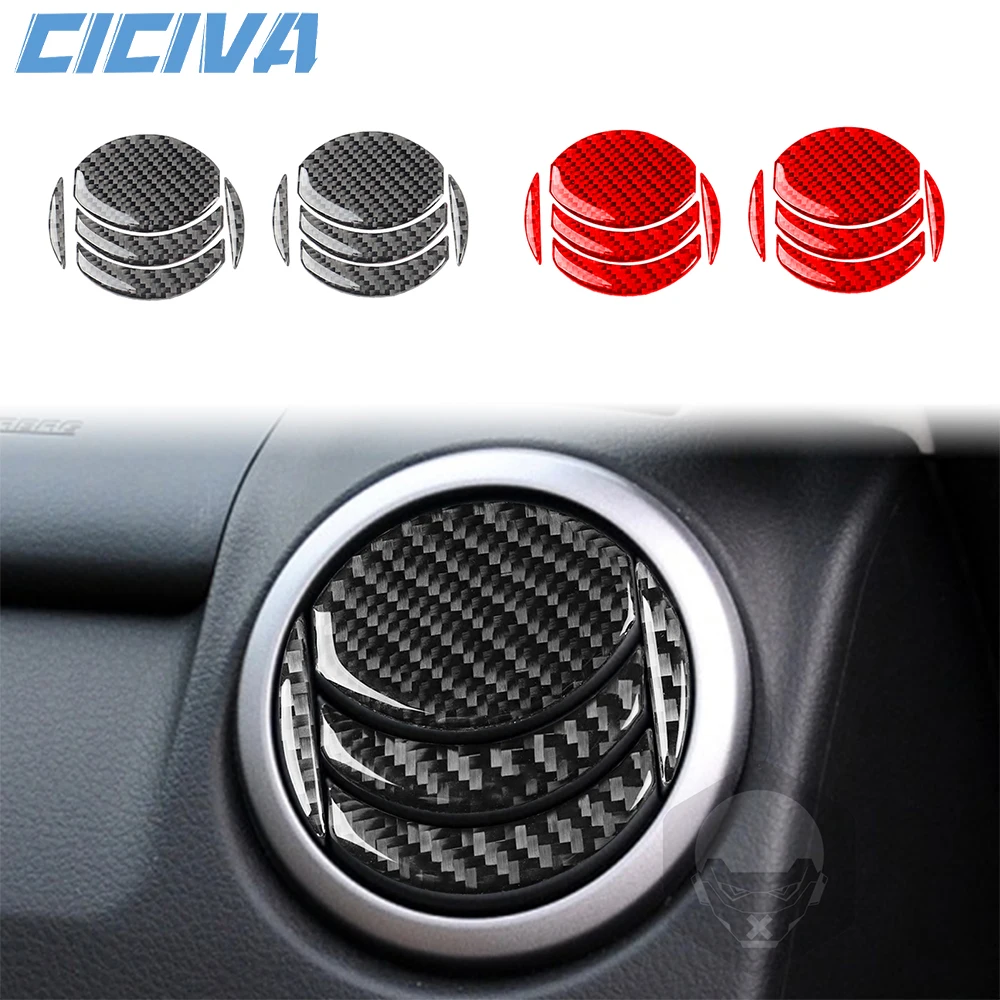 For Suzuki Grand Vitara 2006-2013 Carbon Fiber Instrument conditioning Air Vent Panel Cover Car inside Trim Accessories Sticker