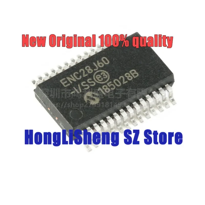 

5pcs/lot ENC28J60-I/SS ENC28J60 SSOP28 Chipset 100% New&Original In Stock