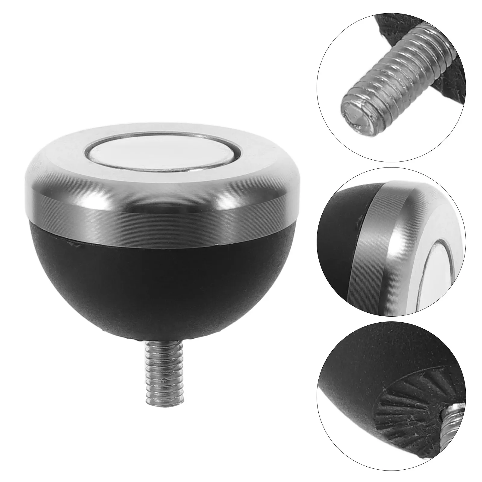 Metal Rubber Cane Tip Replacement M4 Threaded Heavy Duty Walking Cane Bottom Rubber Replacement Blind Walking Stick