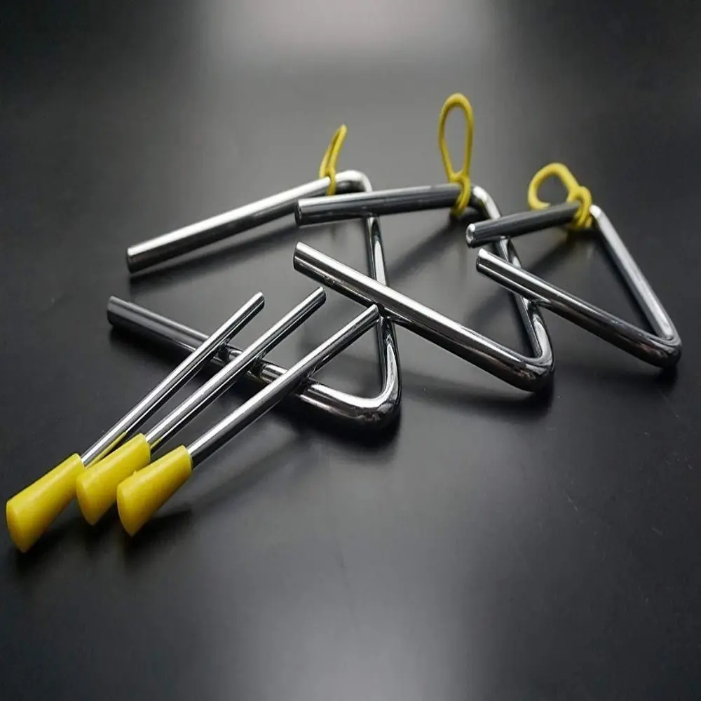 Triángulo de Percusión en Acero Inoxidable con Empuñadura de Goma - imagen 2