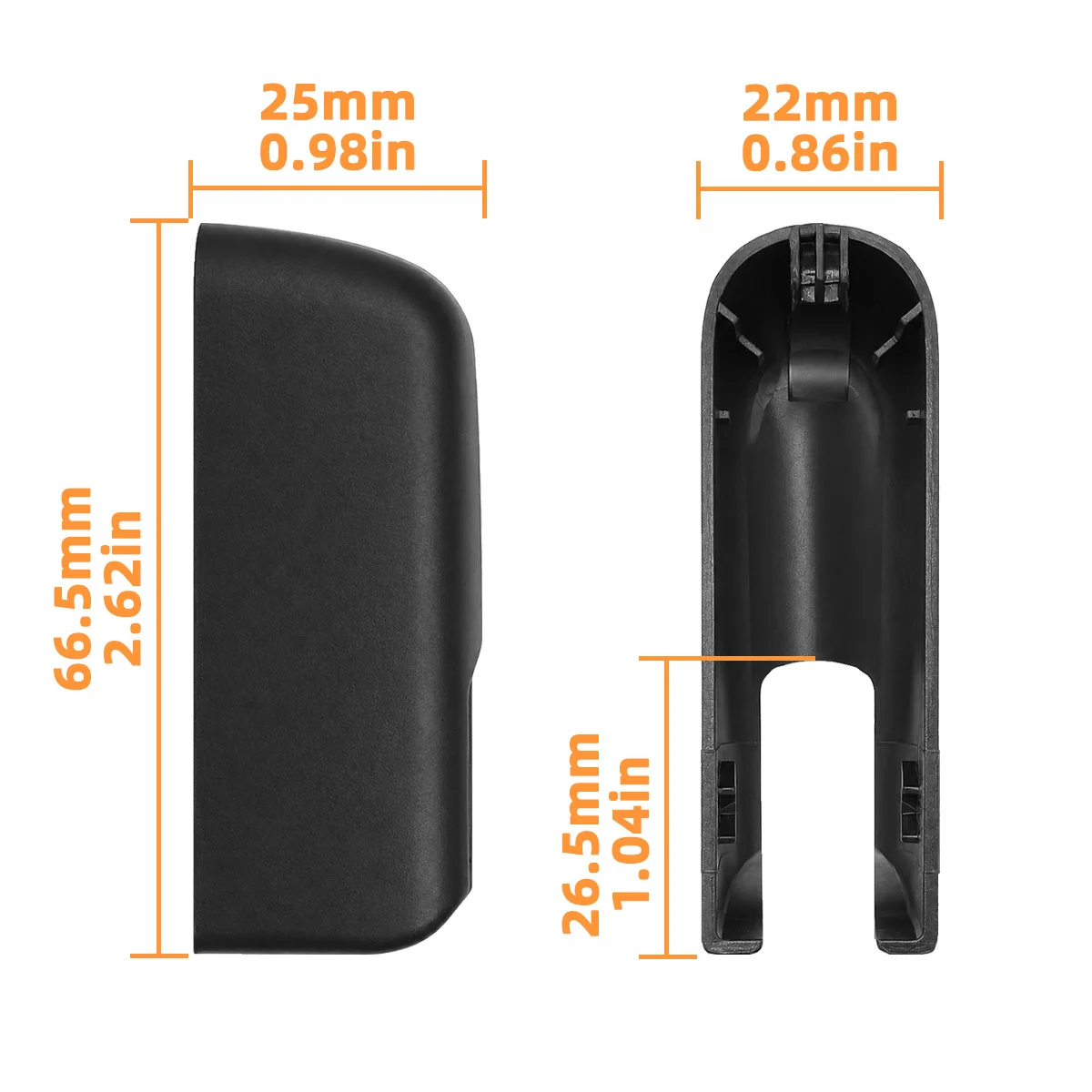 Mutterkappe für den Heckscheibenwischerarm, passend für BMW E83 X3 2004-2010, 61623427800, langlebige Schutzabdeckung, Ersatz für Außenzubehör. – Detail 8