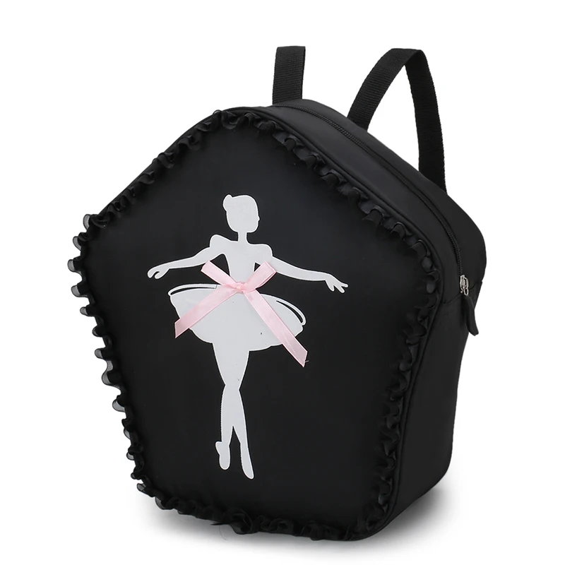 Girls Lace Dance Bag Dancing Girl Image Star Shape Ballet Latin Training Students Backpack Kids Dancing Shoes & Costumes Bag