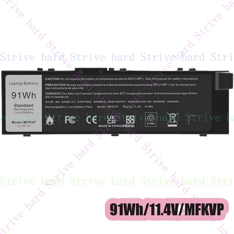 

10 шт./MFKVP аккумулятор для Dell Precision 15/17 7510 7520 7710 7720 1G9VM 0FNY7 США