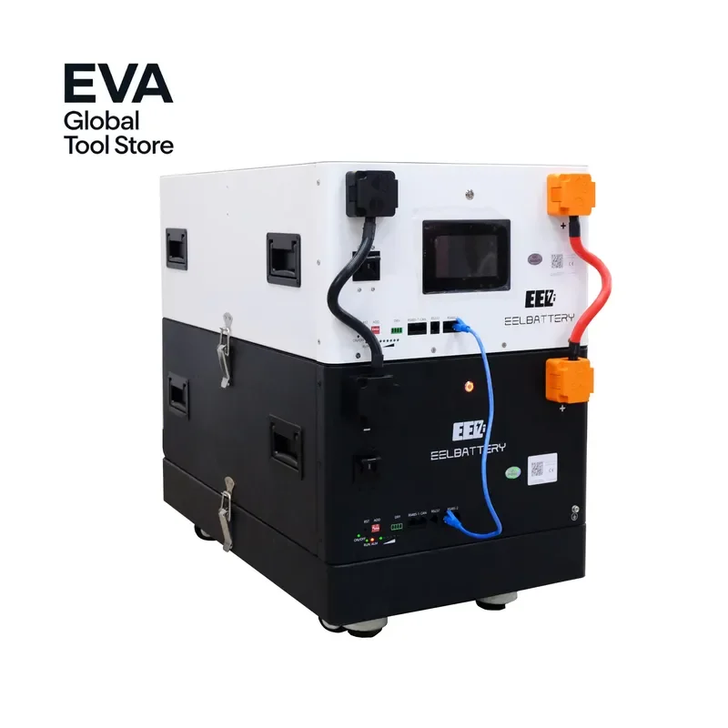 EEL V6-Pro 16-17 KWH 16S 51.2V Finished New Breaker&Fuse Battery Pack with Build-in EVE MB31 330Ah LiFePO4 Cells+JK-V19 200A