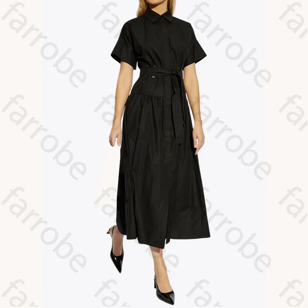 Customized Sexy Elegant Midi Shirt Dress A-Line Evening Dresses Occasion Formal Exquisite High Quality Prom Party Gown for Women