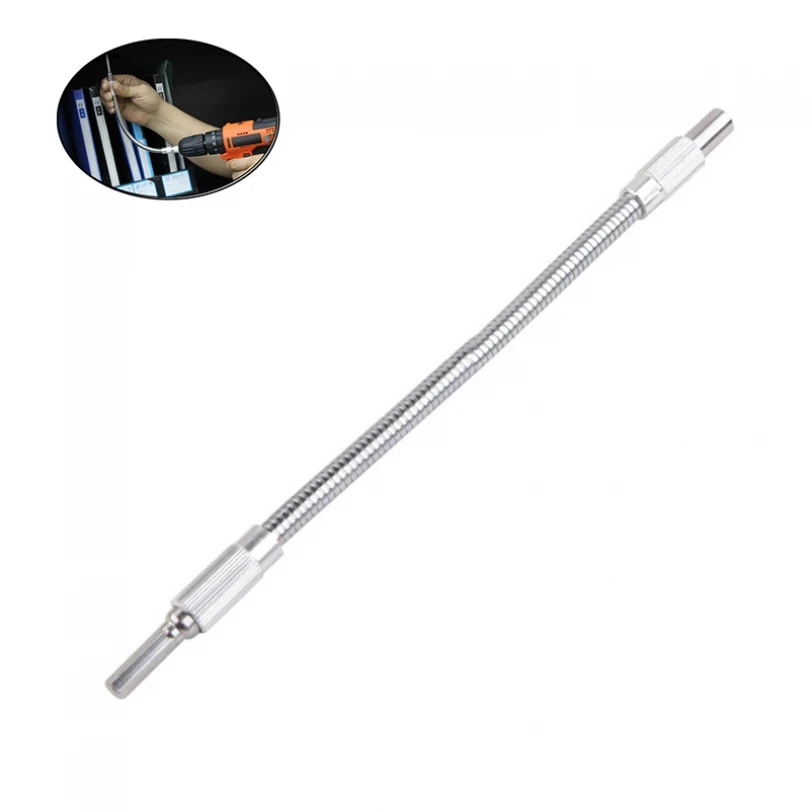Supporto per punta da trapano con estensione a impatto flessibile da 2 50mm Driver a percussione con albero flessibile gambo esagonale a cambio rapido per cacciavite per trapano elettrico
