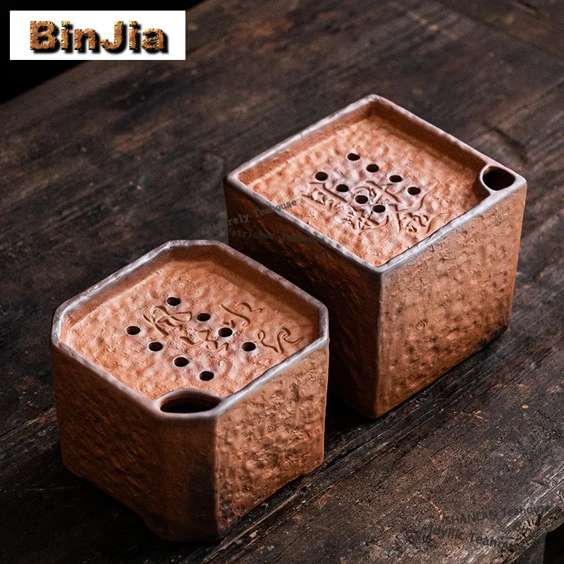 650ml Old Rock Mud Jianshui Tea Wash Bowl Writing-brush Washer Water Washing Slag Tank Household Chaxi Equipment Decoration Gift