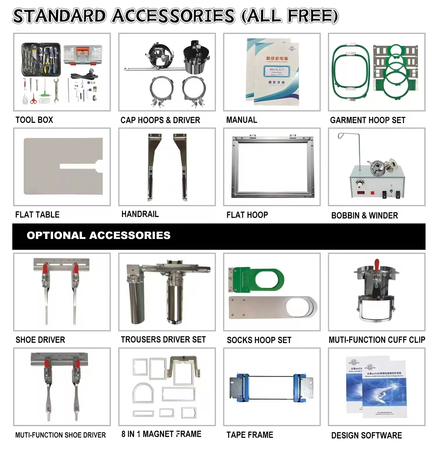 YONTHIN single head 12/15 needles for t-shirt/bags/socks/hat/flat embroidery machine computerized with free Hat Hoops kits