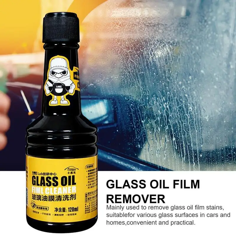 

120ml Auto Glass Oil Film Cleaner Auto Windshield Glass Oil Film Remover Car Glass Degreaser Easy To Use And Safe For Cars