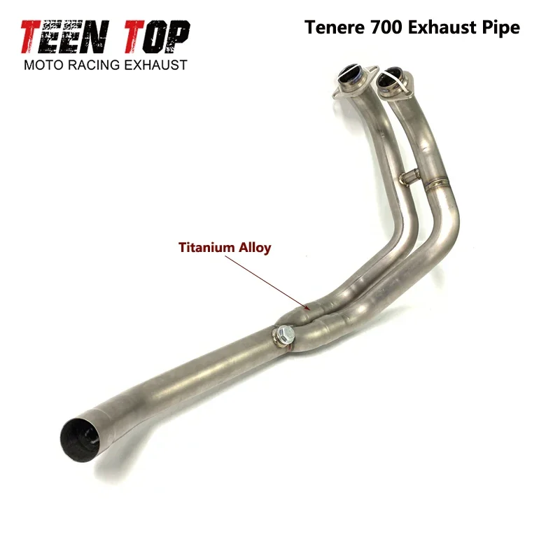 FOR YAMAHA TENERE 700 Motorcycle Exhaust Header Pipe Tenere 700 Motorcycle Exhaust System T700 T7 Exhaust Middle Link Pipe 51mm