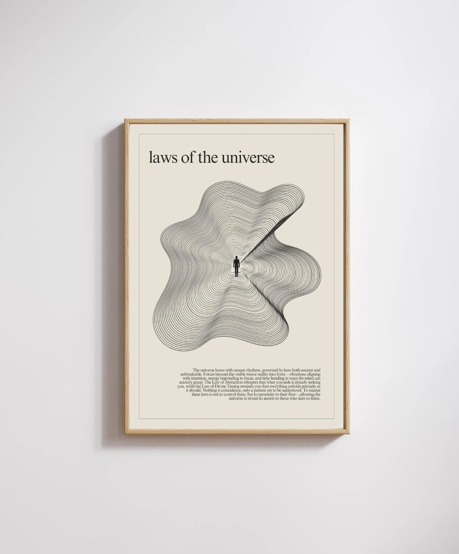 Meditation, Art, Universe, Spiritual Printing Rules, Poster, Minimalist, Male, Mural, Poster, Black and White Art