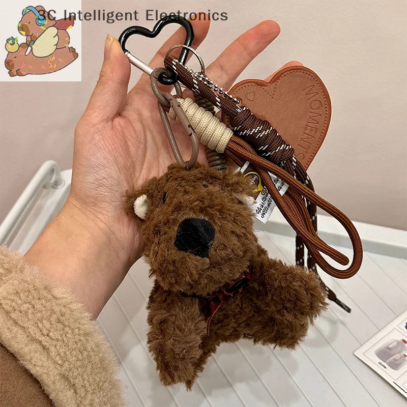 

Cartoon Puppy Doll Keychain Cute Plush Animal Keyring Creative Stuffed Key Holder School Bag Pendant Decoration For Girl Gifts