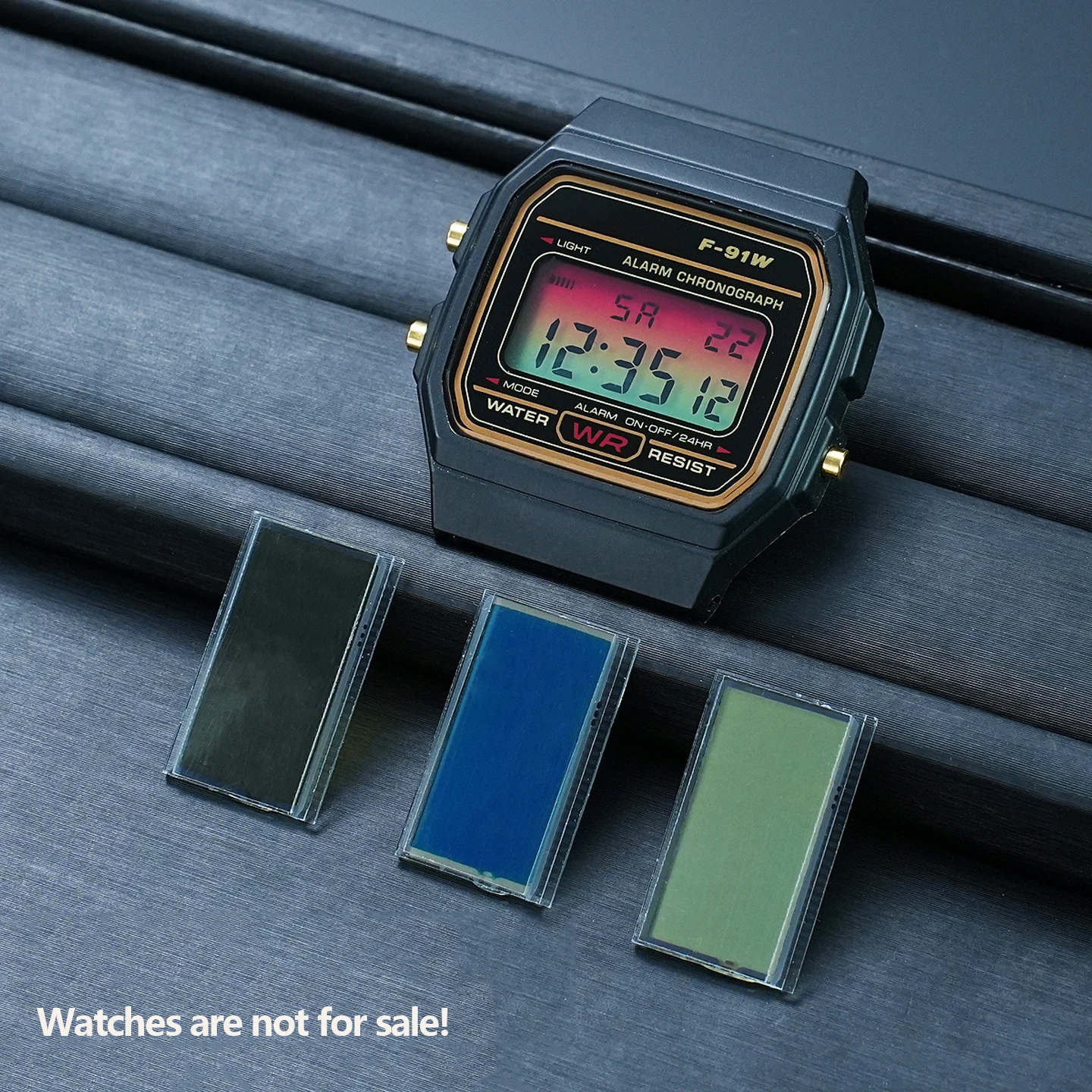 Kit de Pantalla LCD STN para Reloj Casio Serie F-91W F-105 A158 A159 A168, Repuesto de Pantalla de Alto Contraste (Solo Pantalla)