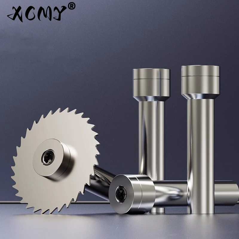 

Tungsten steel saw blade milling cutter holder, saw blade handle, CNC milling machine connection, extended saw blade shaft
