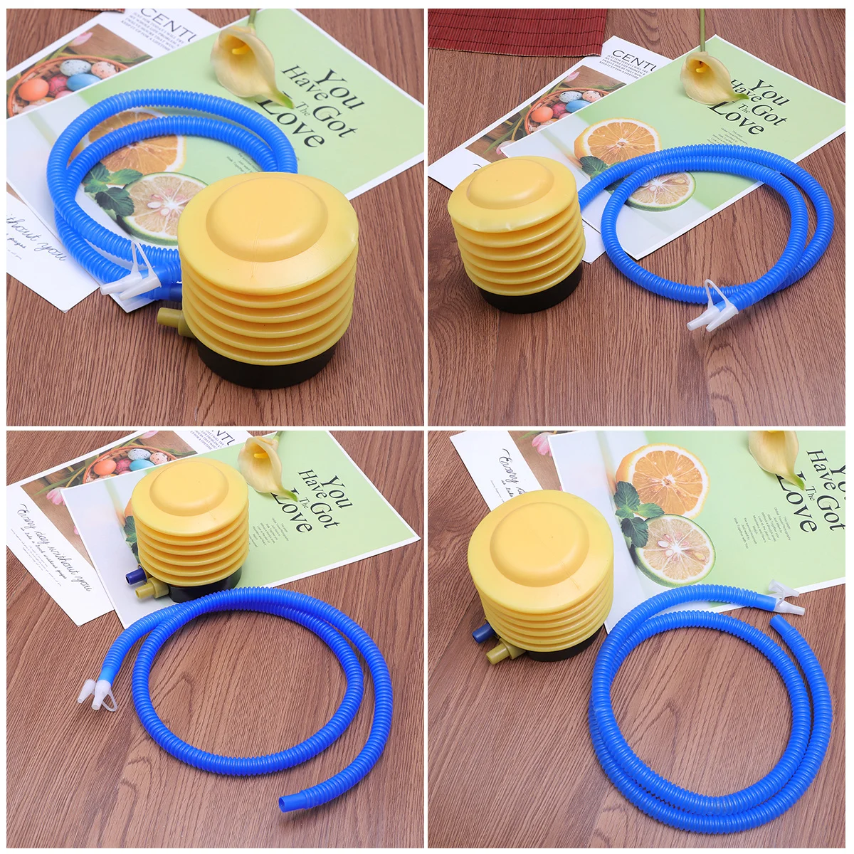 

Portable Plastic Pump Inflator With Long Hose 2 Nozzles Balloon Inflator For Party Supplies Inflatable Team