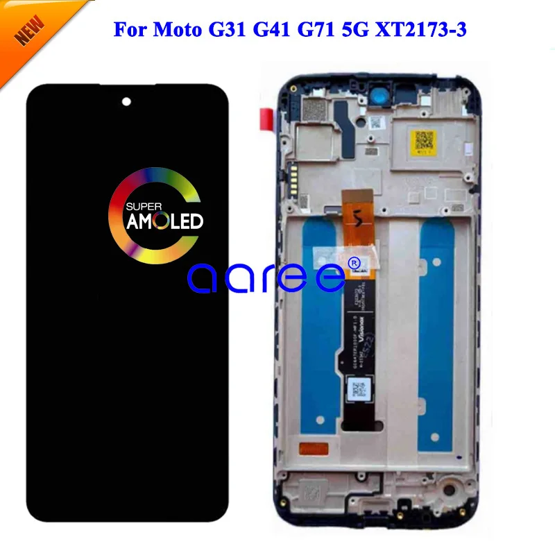 Nuevo modelo de pantalla LCD OLED para Motolora Moto G31, pantalla LCD para Moto G41 G71 5G, pantalla LCD, montaje de digitalizador táctil