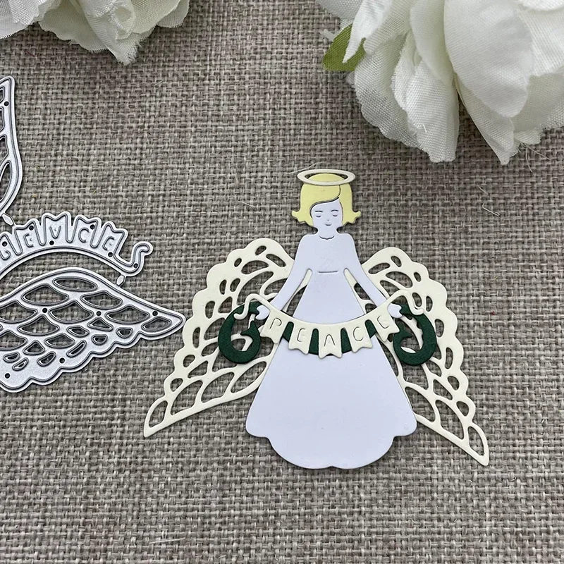 

New Angel Decoration Metal Cutting Dies Stencils For DIY Scrapbooking Decorative Handcraft Die Cutting Template Mold