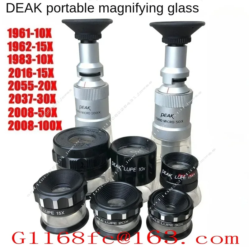 For PEAK Bijia Magnifying Glass 10x 15x 20x 30x 50x 100x Scale Measuring Industrial Magnifying Glass