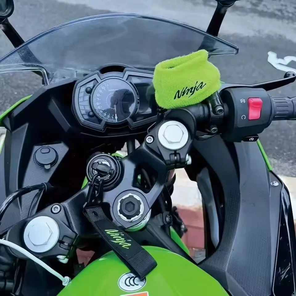 ل النينجا 400 650 500 300 250 250R ZX14R ZX10R ZX6R 1000 دراجة نارية العالمي الجبهة سائل الفرامل خزان غطاء جورب حماية