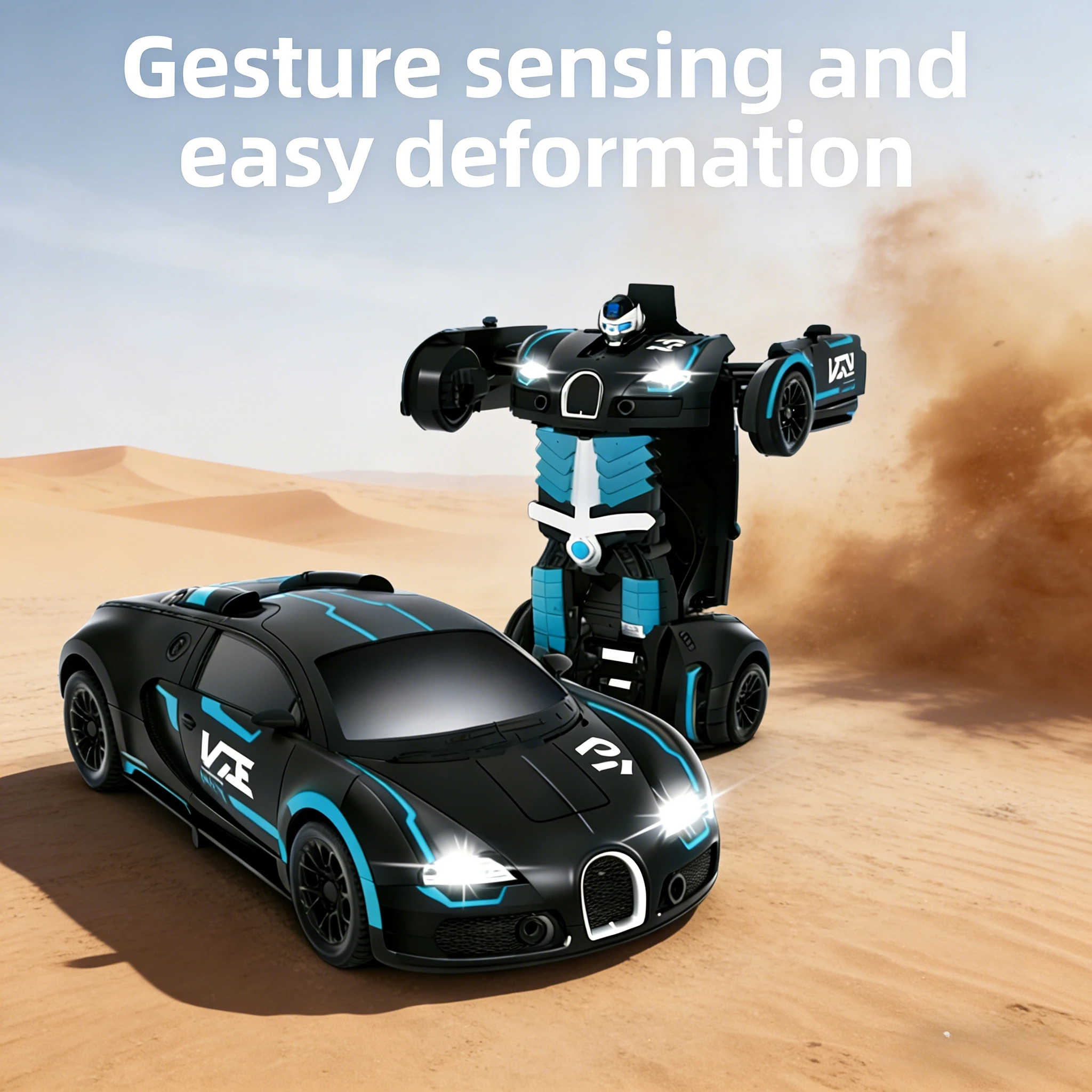 RockClimb Transformation RC Car – Robot de course rechargeable |   Jouet unisexe pour garçons et filles (à partir de 3 à 6, 8 ans)