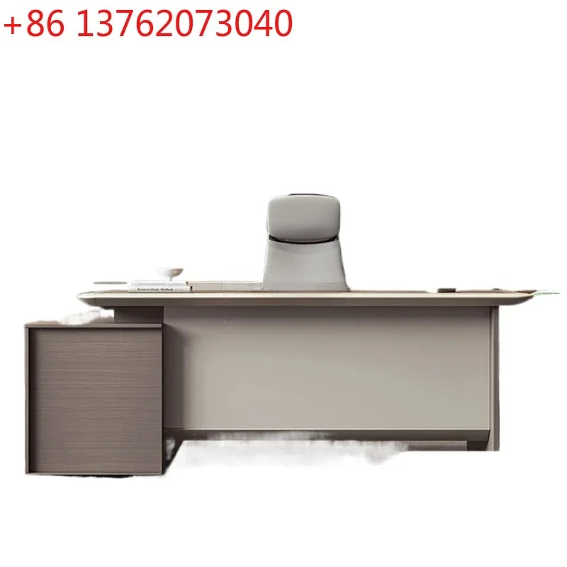 Yjq Executive Desk Manager Computer Table and Chair Combination Simple Modern President Office Table