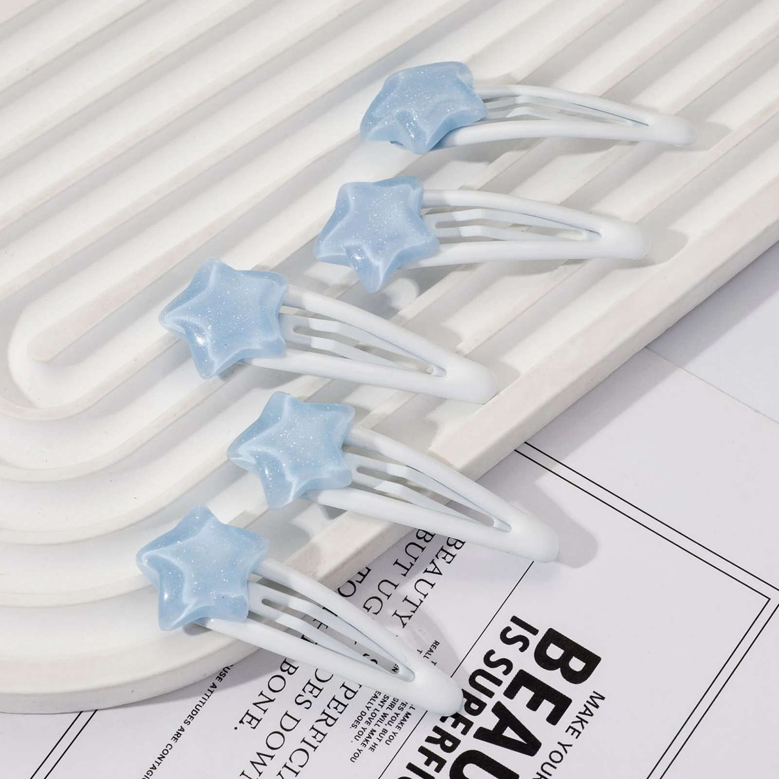 

5 шт. заколок для волос в стиле Y2K для женщин, милые блестящие заколки-желе, летние заколки-бабочки, изысканные аксессуары для волос для девочек