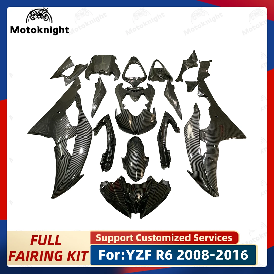 

Motorcycle full Fairing kit fit for yamaha YZF-R6 YZF R6 2008 2009 2010 2011 2012 2013 2014 2015 2016 Carbon Fibre Paint