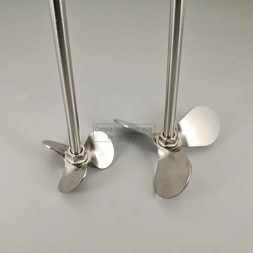 Pala agitadora de tres hojas de acero inoxidable 304 de laboratorio (hoja o varilla mixta), accesorios químicos, 1 Uds.