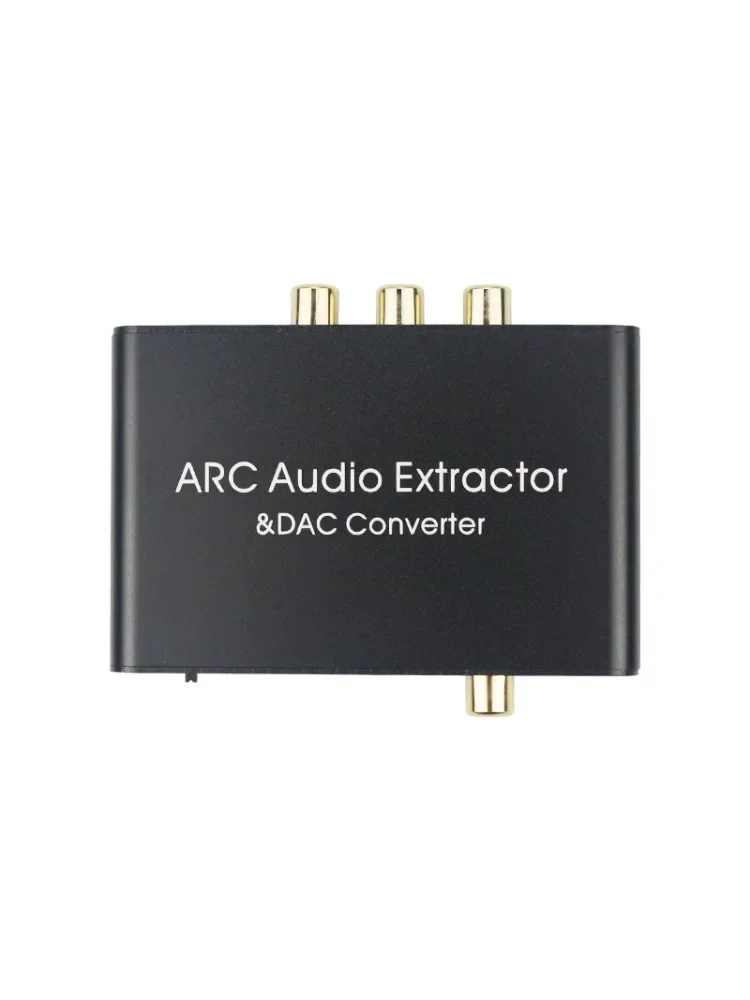Adaptateur audio de coque compatible HDMI, extracteur audio, convertisseur numérique vers analogique, radiateur, éventuelles DIF, coaxial, RCA, sortie jack 3.5mm