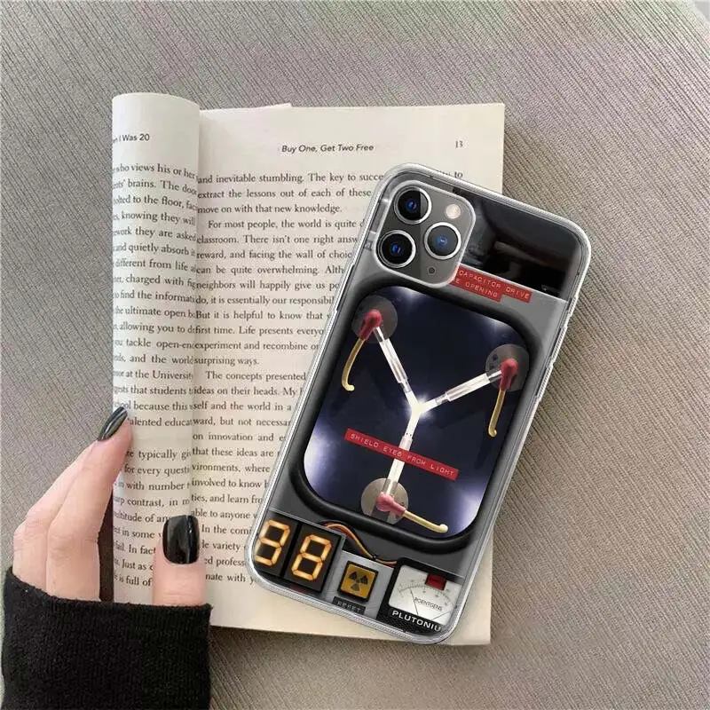 Back To The Future License Phone For Apple Iphone 12 13 Mini 15 Pro Max 11 Pro 14 Plus 16 Pro Max 16E Case Shell Cover Clear TP