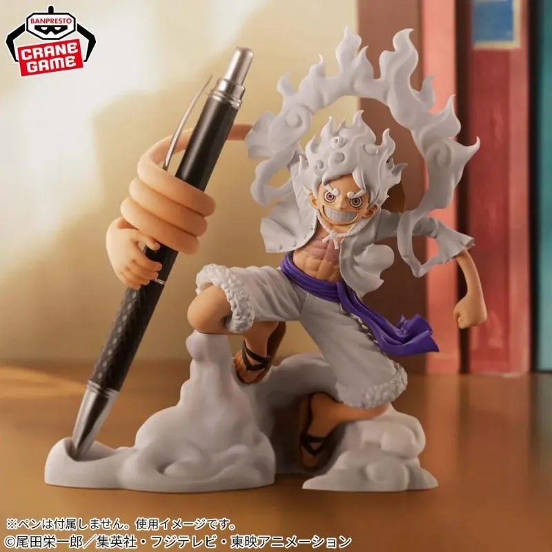 

In Stock Original Banpresto One Piece Gear 5 Monkey D Luffy Pen-rest Pen Rack Figure Anime Model Genuine Boxed Toy AS
