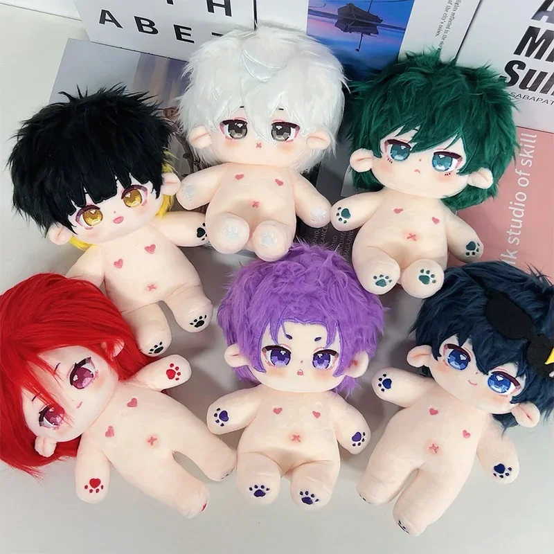 

Anime BLUE LOCK Nagi Seishiro Chigiri Hyoma Cosplay Plush 20CM Cotton Dolls Cartoon Puppet Maumet Naked Baby Clothes Toys Xmas