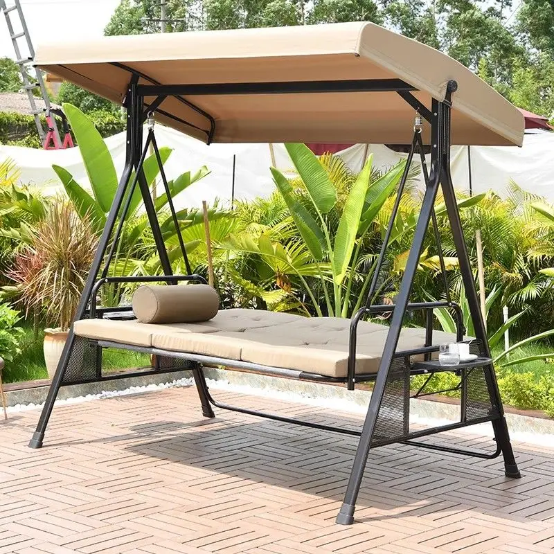 

Swing outdoor aluminum alloy courtyard outdoor swing can lie down and sit