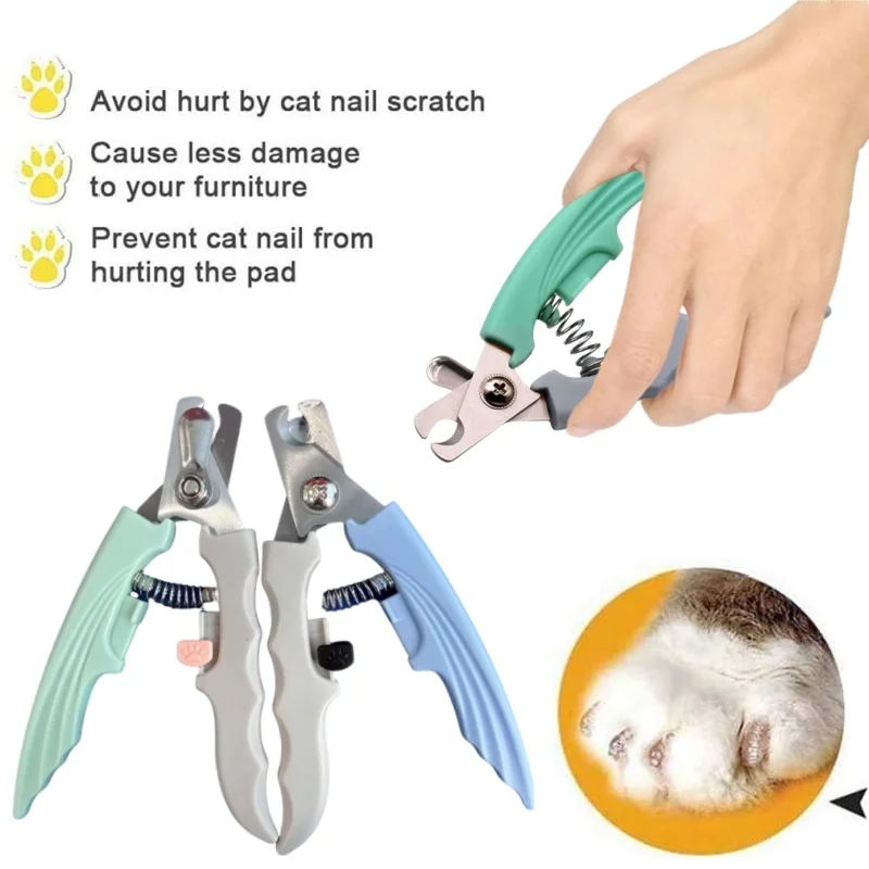 New Professional Pet Nail Clipper with Safety Guard Sharp Cat Nail Clippers Dog Nail Cutter Pet Nail Trimmer Pet Grooming Gadget