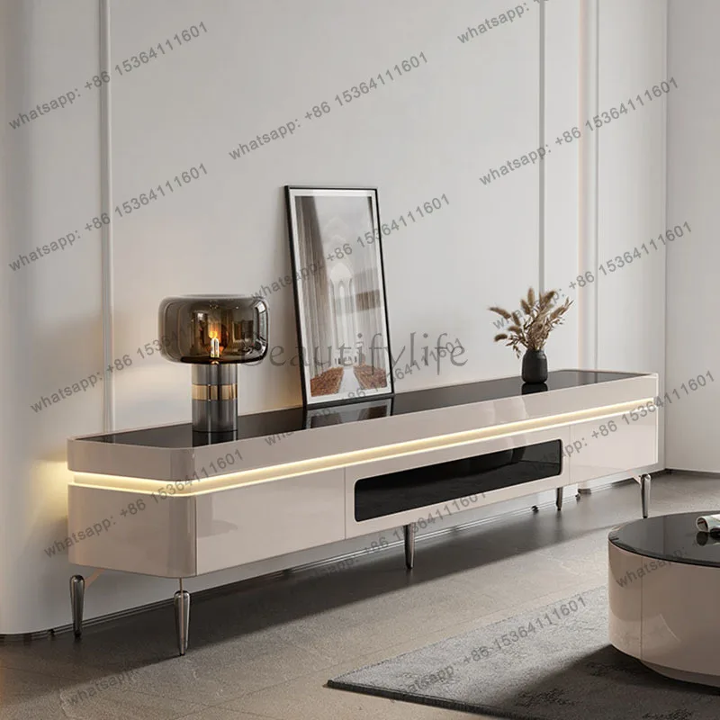 PG Luxury Minimalist Tv Stands Nordic Modern Display Living Room Designer Tv Table Aesthetic Organizer Muebles Trendy Furniture