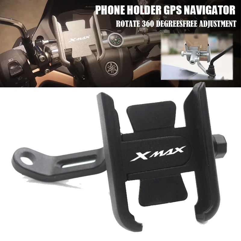 

For Yamaha XMAX300 XMAX250 X MAX XMAX 300 250 125 400 2017-2022 Motorcycle Handlebar Mobile Phone Holder GPS Stand Bracket