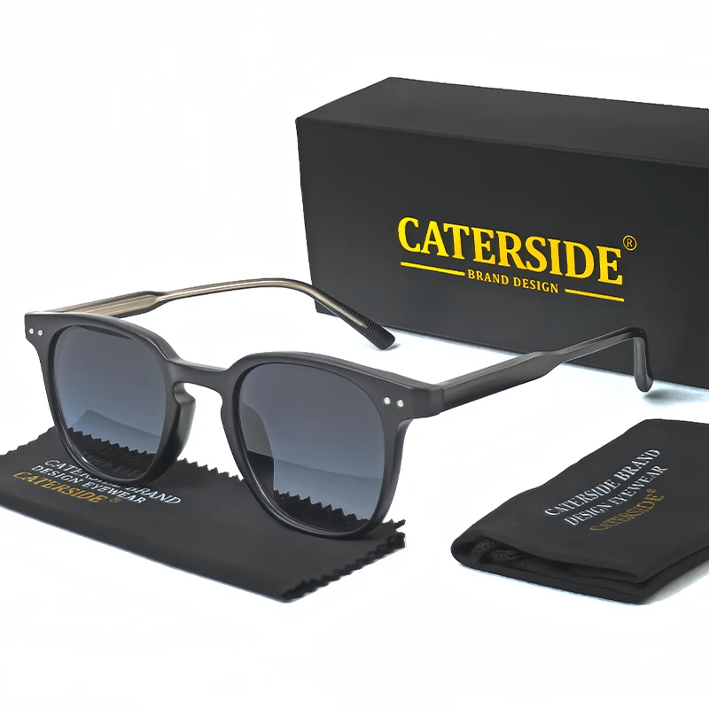 CATERSIDE Runde Retro Sonnenbrille männer Punk Mode Marke Design Sonnenbrille Frauen Reisen Outdoor UV400 Shades Propionische Tempel – Detail 2