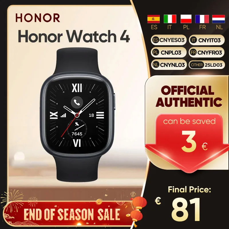 Honor Watch 4 Smartwatch Bluetooth Calling 1.75