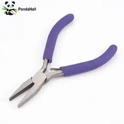PandaHall Jewelry Pliers Tools for Jewelry Making Flat Nose Pliers Polishing Jewelry Making Tools 12x7.3x0.9cm