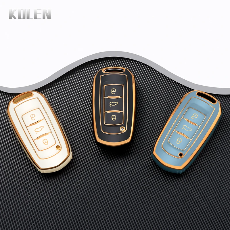 TPU Car Remote Key Cover Case Shell Fob For Geely Atlas Boyue NL3 EX7 SUV GT GC9 Emgrand X7 Borui EmgrarandX7 Key Protect Holder