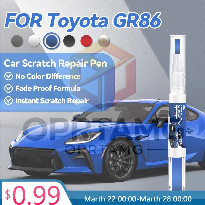 Car Accessories Tool For Toyota GR86 Car Paint Repair Pen Touch Up Scratch Remover DIY Auto Accessories Orange 4R8 Gray Quart